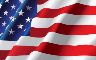 Waving American Flag